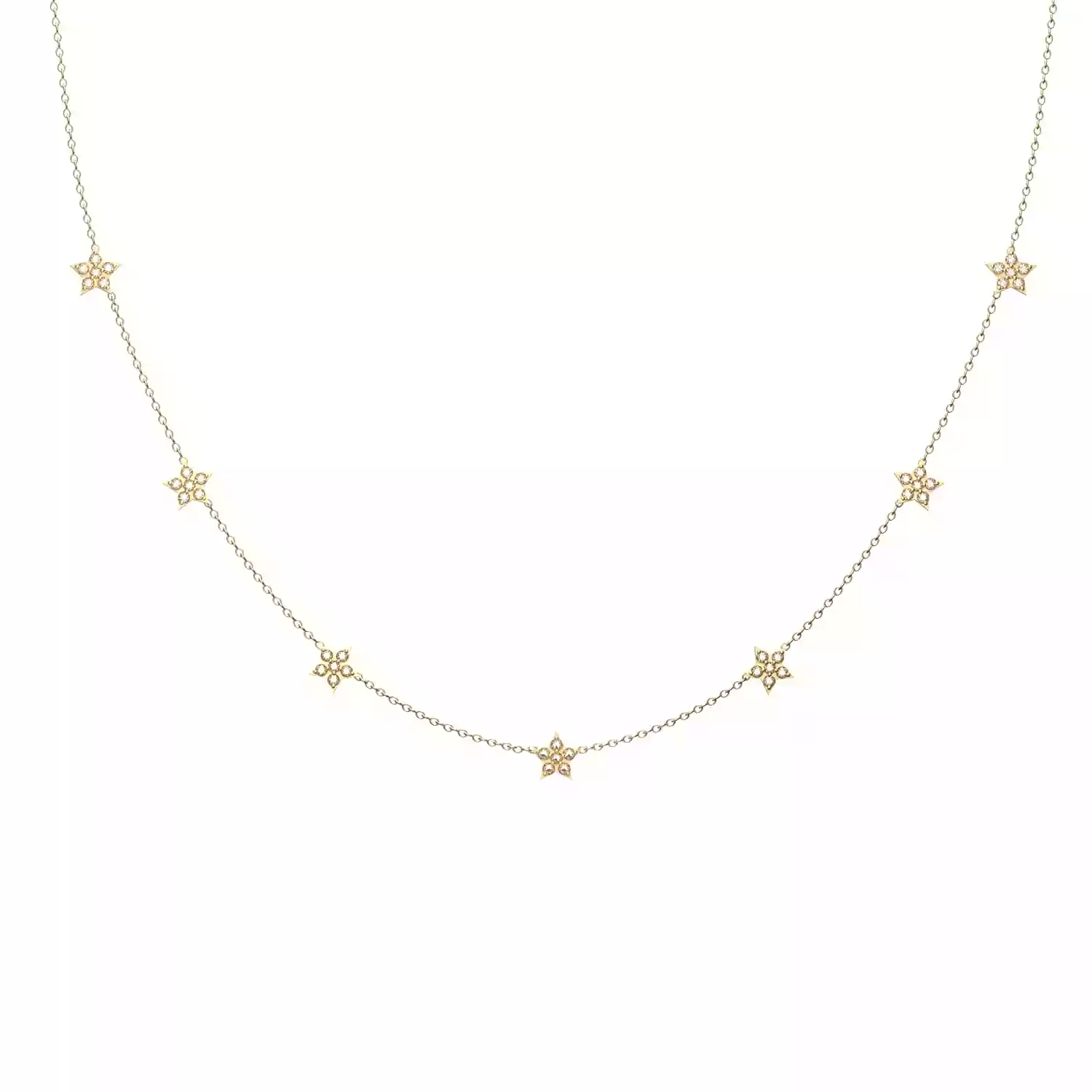 GIVA 925 Sterling Silver Anushka Sharma 18k Gold Plated Anushka Sharma Star Constellation Necklace | Gift for Women & Girls |